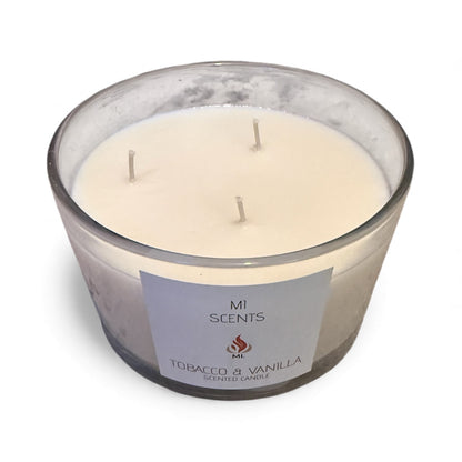 Tobacco & Vanilla - 3 Wick Soy Wax Candle